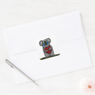Cute Koala Bear Square Sticker