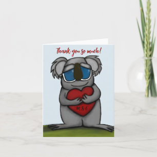 Cute Koala Bear Thank You Card