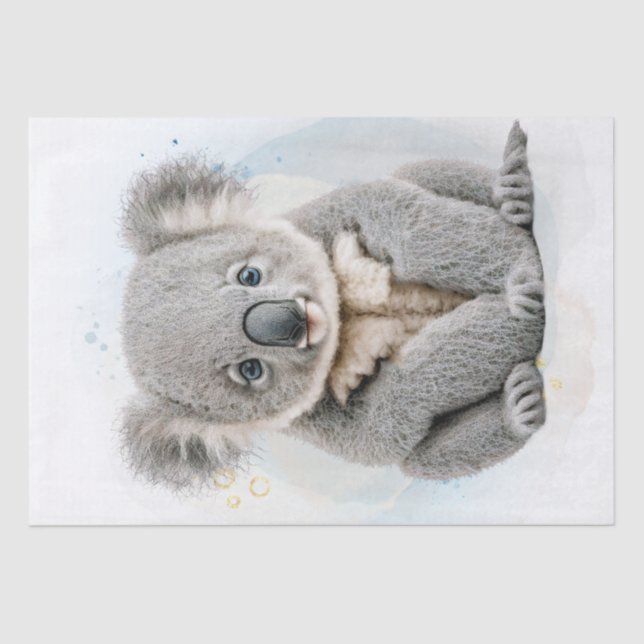 Cute Koala Bear Tissue Paper (Front)