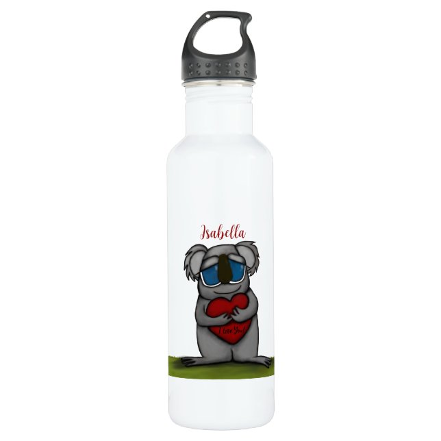 Cute Koala Bear Water Bottle (Front)