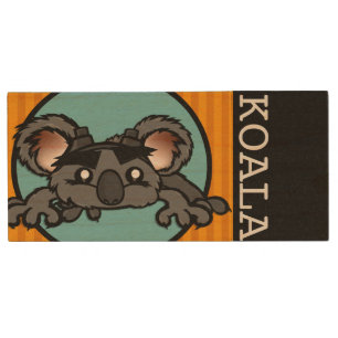 CUTE KOALA BEAR WOOD USB FLASH DRIVE