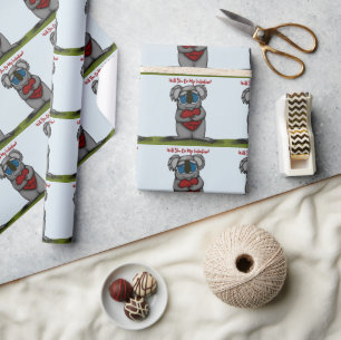 Cute Koala Bear Wrapping Paper