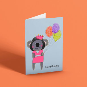 Cute Koala Birthday Card