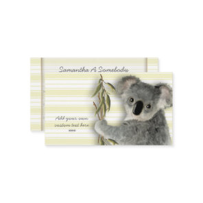 Cute Koala Business Card