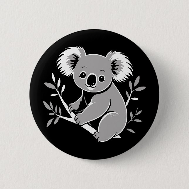 Cute Koala Button (Front)