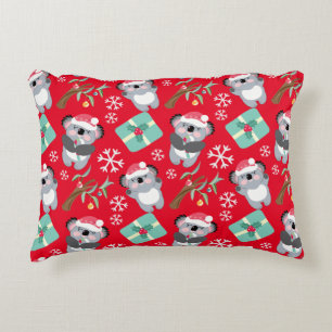 Cute Koala Christmas  Accent Pillow