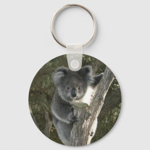 Cute Koala Climbing a Tree Keychain
