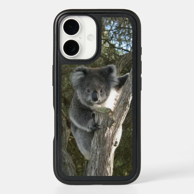 Cute Koala Climbing a Tree Otterbox iPhone Case (Back)