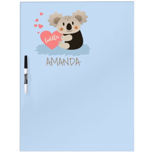 Cute Koala Cuddles ID386 Dry_Erase Board