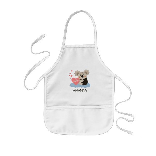 Cute Koala Cuddles ID386 Kids' Apron (Front)