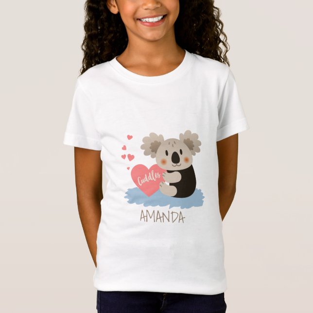 Cute Koala Cuddles ID386 T-Shirt (Front)