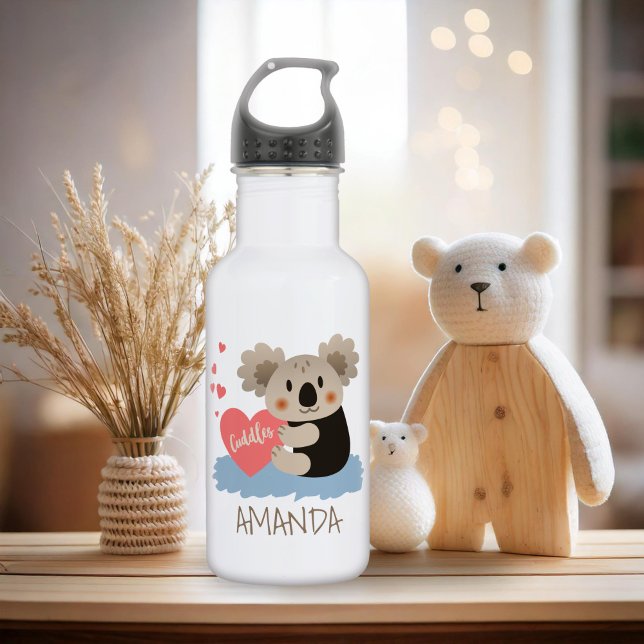 Cute Koala Cuddles ID386 Water Bottle (Creator Uploaded)