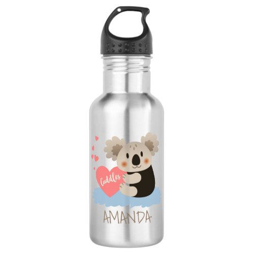 Cute Koala Cuddles ID386 Water Bottle