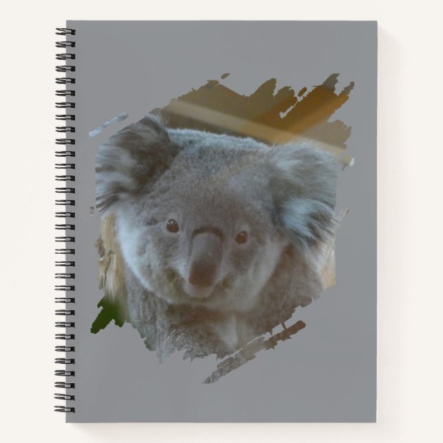 Cute Koala Cust. BG Notebook (Front)