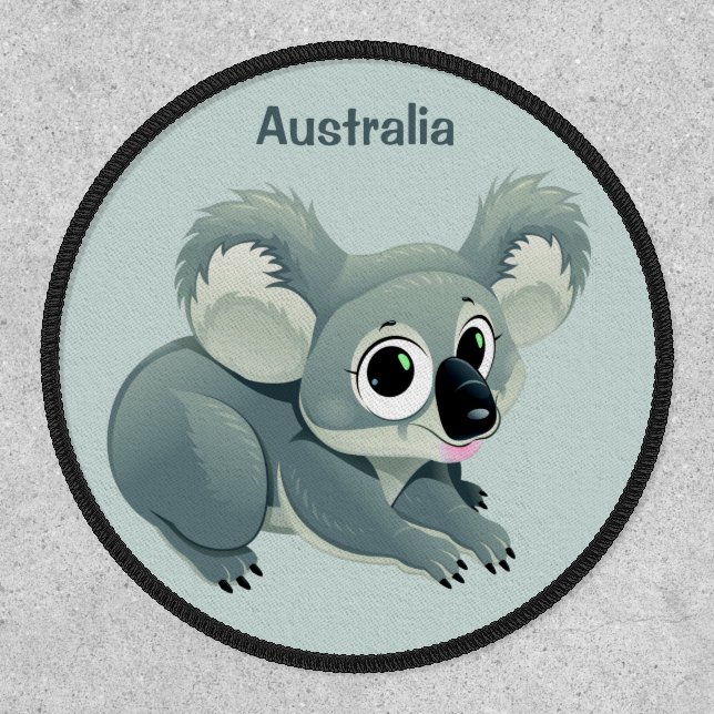 Cute Koala custom text Patch (Front)