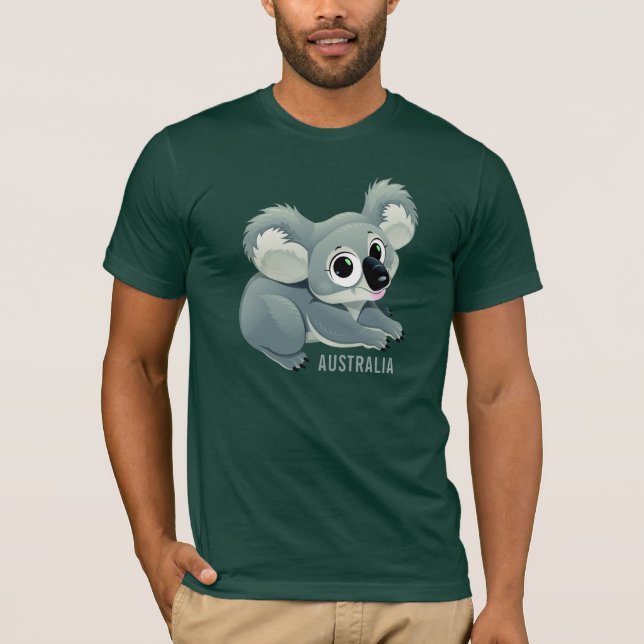 Cute Koala custom text shirts & jackets (Front)