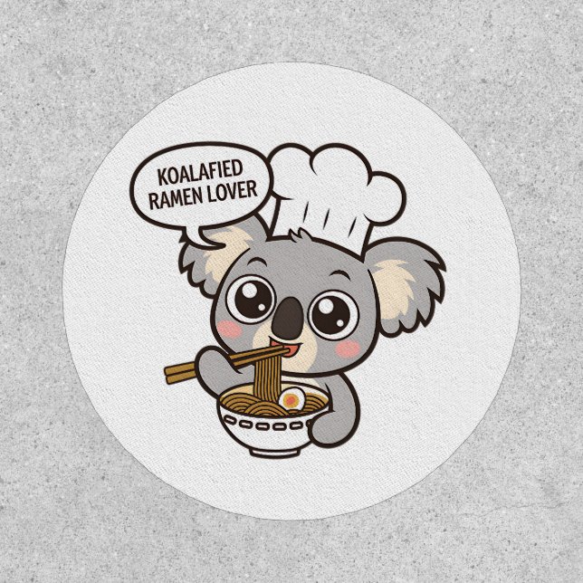 Cute Koala enjoying Ramen Patch (Front)