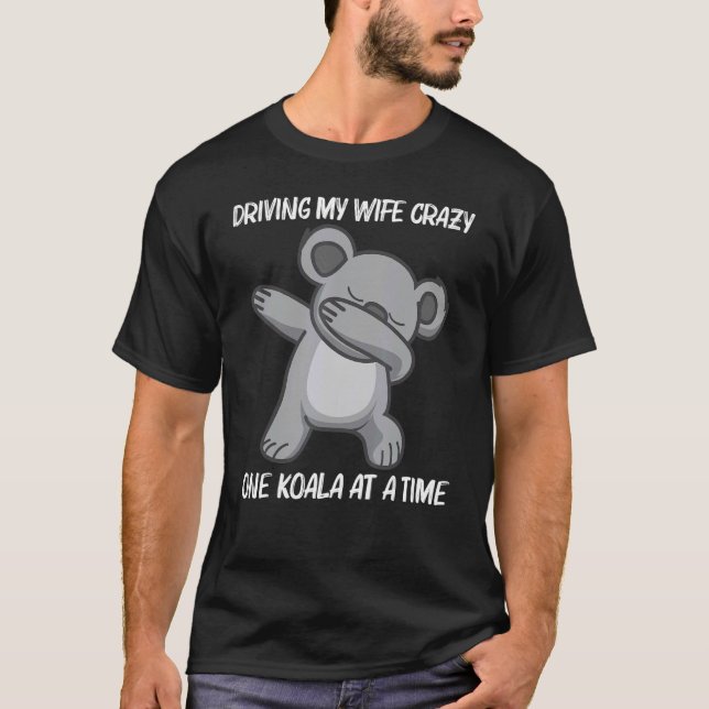 Cute Koala For Men Dad Australian Zoo Animal T-Shirt (Front)