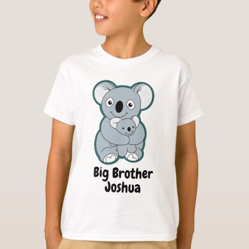 Cute koala hug big brother big sister T_Shirt