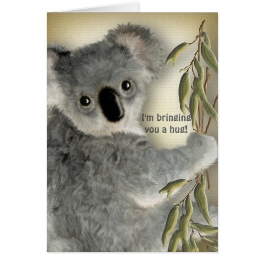 Cute Koala Hug Cards (Front)