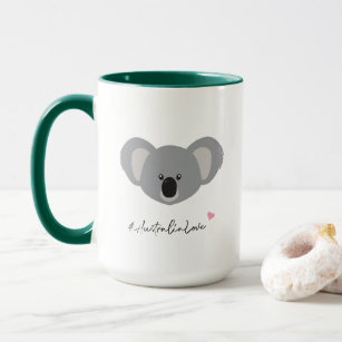 cute koala illustration Australia love Mug