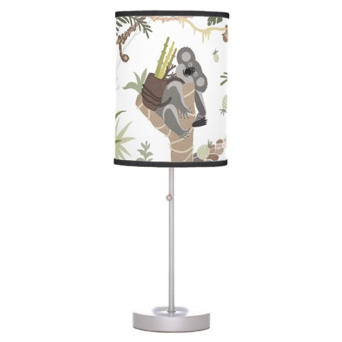 Cute koala in the tropical forest table lamp