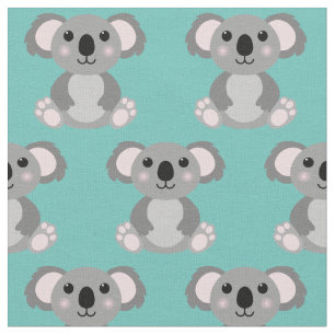 Cute Koala Kids Cartoon Fabric
