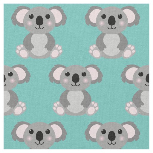 Cute Koala Kids Cartoon Fabric