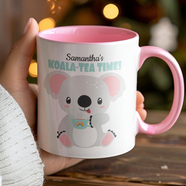 Cute Koala Koala-Tea Time Koala Mug (This “aussie-ome” koala mug is almost too much sweetness to “bear”. )