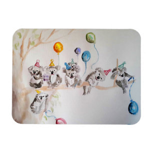 Cute Koala koalas Animal Watercolour Art Magnet