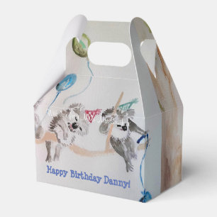 Cute Koala Koalas Boys Birthday Cake Favor Box