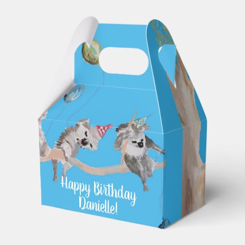Cute Koala Koalas Childs Birthday Cake Favor Box