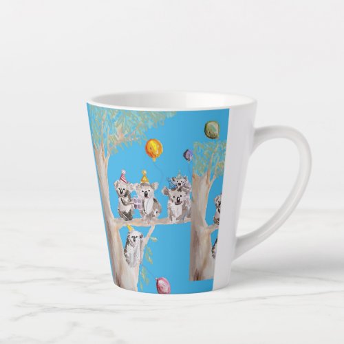 Cute Koala Merry Koalamus Christmas Latte Mug