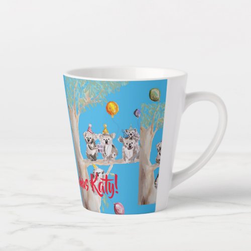 Cute Koala Merry Koalamus Christmas Latte Mug