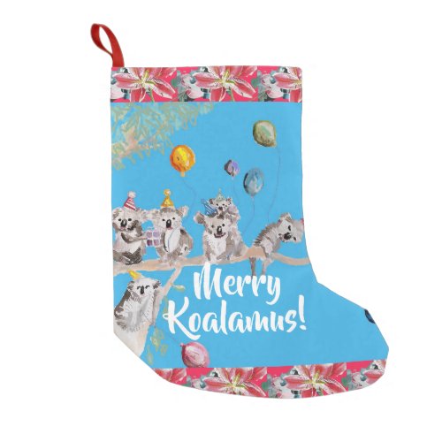 Cute Koala Merry Koalamus Christmas Stocking