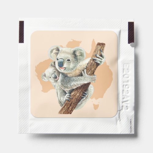 Cute Koala Mom and Baby Hand Sanitizer Packet