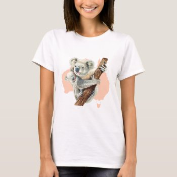 Cute Koala Mom And Baby T-shirt by AleenaDesign at Zazzle