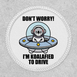 Cute Koala New Driver I'm Koalafied To Drive UFO Patch