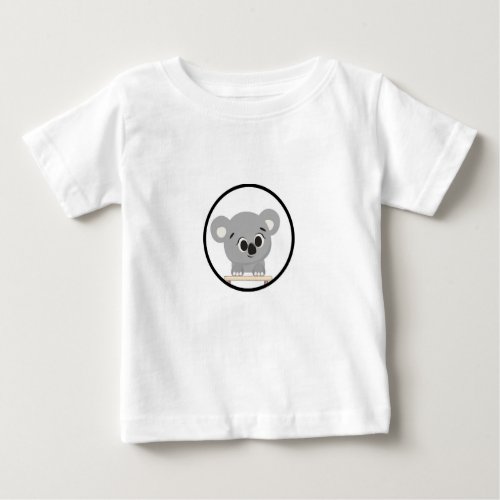 Cute Koala on a White T_Shirt