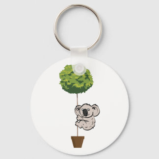 Cute Koala on the Tree Keychain