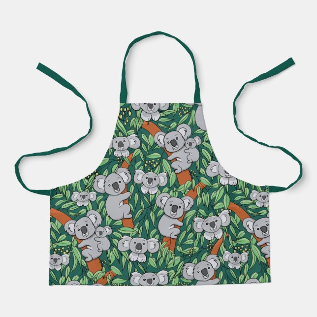 Cute Koala Pattern Apron (Front)