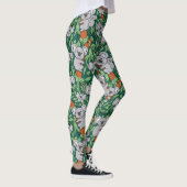Cute Koala Pattern Hunter Green Leggings | Zazzle