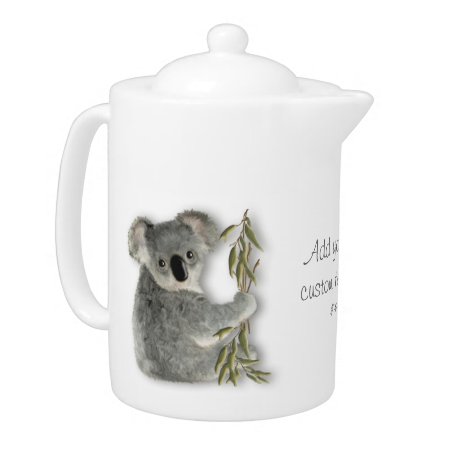 Cute Koala Personalized Teapot