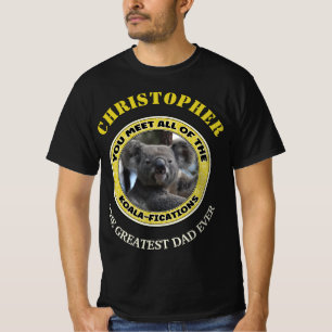 Cute koala ‘play on words’ personalized T-Shirt