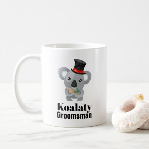Cute Koala Pun Koalaty Groomsman Coffee Mug