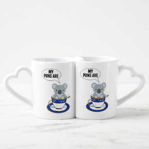 Cute Koala Shirt My puns are quality T-Shirt Coffee Mug Set