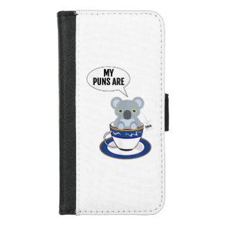 Cute Koala Shirt My puns are quality T-Shirt iPhone 8/7 Wallet Case