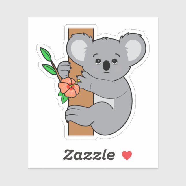 Cute Koala Sticker (Sheet)