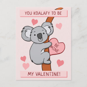 Cute Koala-ty Valentine Postcard