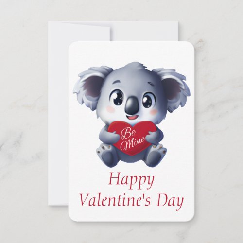 Cute Koala Valentines Card